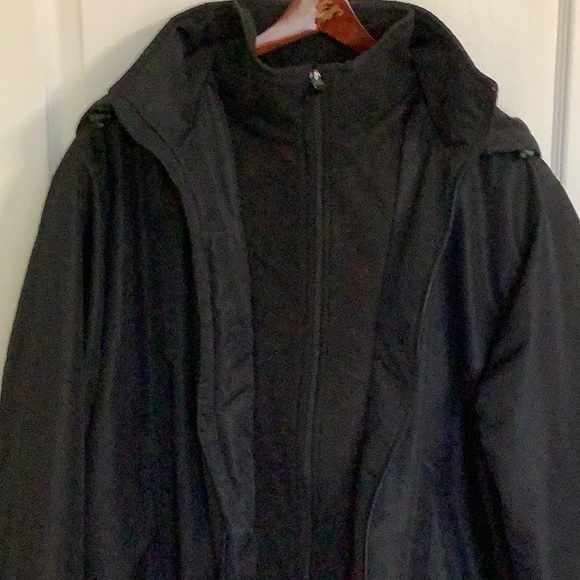 🦋. GEORGE black nylon, fleece lined jacket, size LX (46-48) - Picture 4 of 12